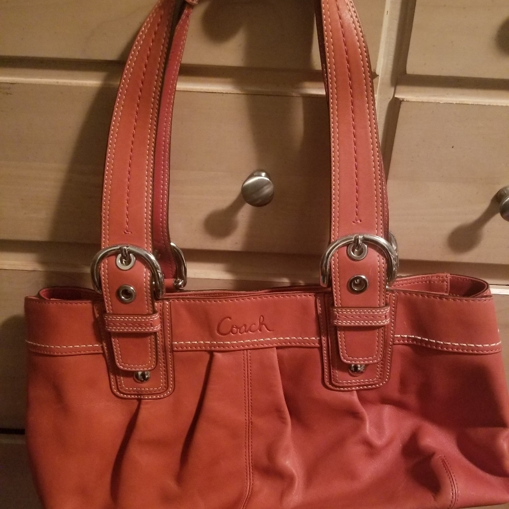 Coach Leather Tote Bag